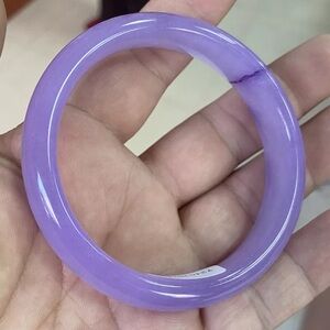 Genuine certified Burma purple jadeite 58-59mm bangle